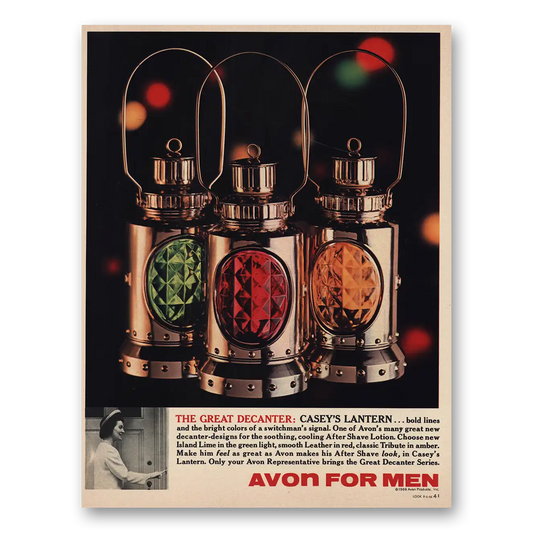 1966 Avon Caseys Lantern Vintage Magazine Print Ad