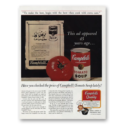 1966 Campbells Tomato Soup Ad Appeared 45 Years Ago Vintage Magazine Print Ad