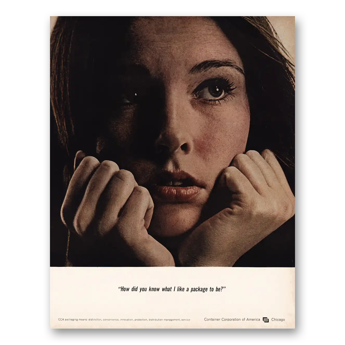 1966 Container Corporation of America How Did You Know What I Like Vintage Magazine Print Ad