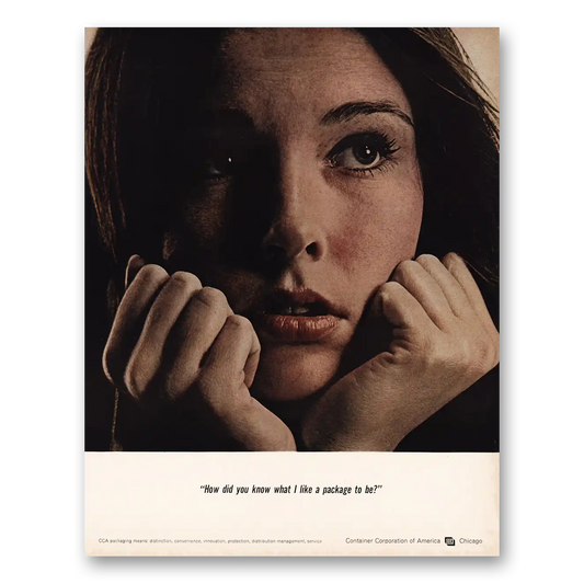 1966 Container Corporation of America How Did You Know What I Like Vintage Magazine Print Ad