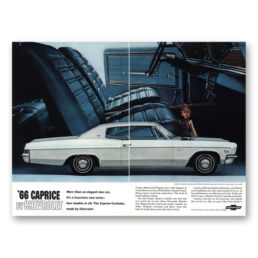 1965 Chevrolet Caprice More Than An Elegant New Car Vintage Magazine Print Ad