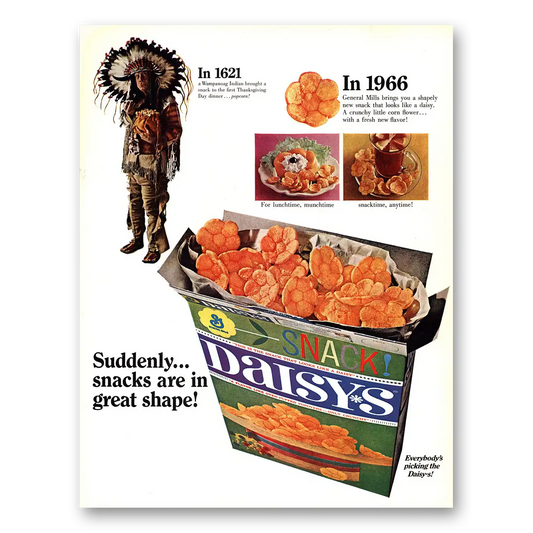 1966 Daisys Snacks Are In Great Shape Vintage Magazine Print Ad