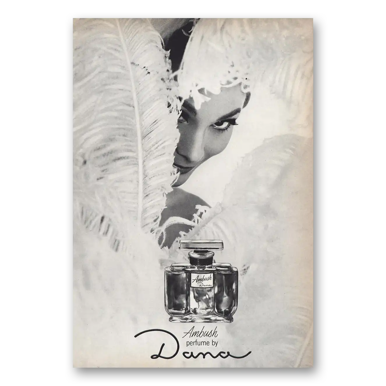 1966 Dana Perfumes Ambush Vintage Magazine Print Ad