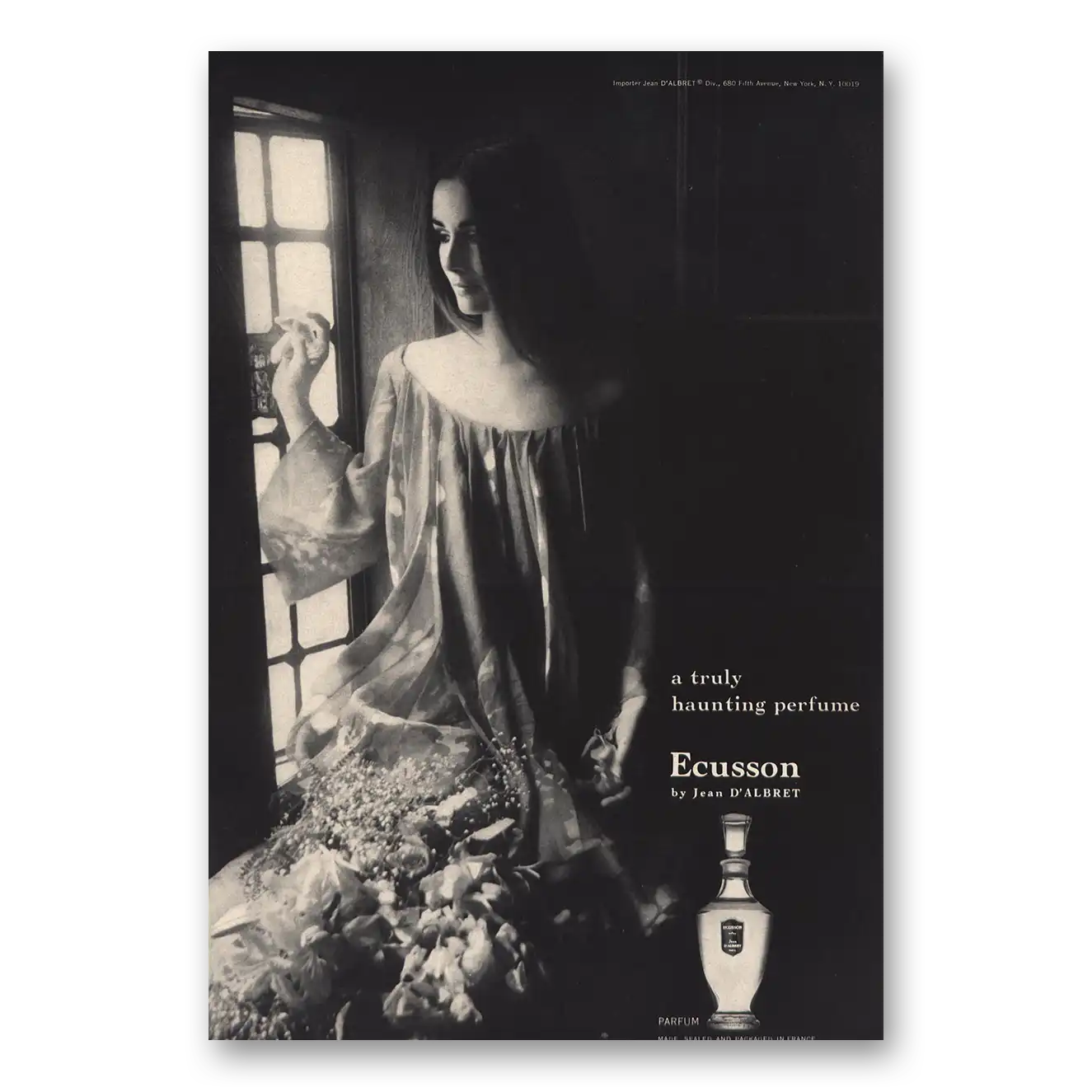 1966 Jean Dalbret Truly Haunting Vintage Magazine Print Ad