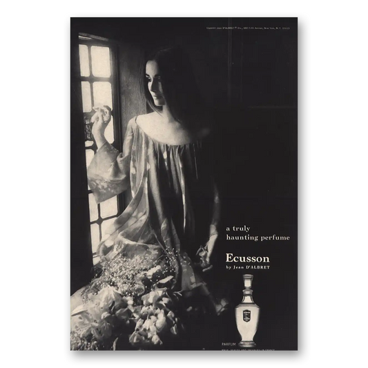 1966 Jean Dalbret Truly Haunting Vintage Magazine Print Ad