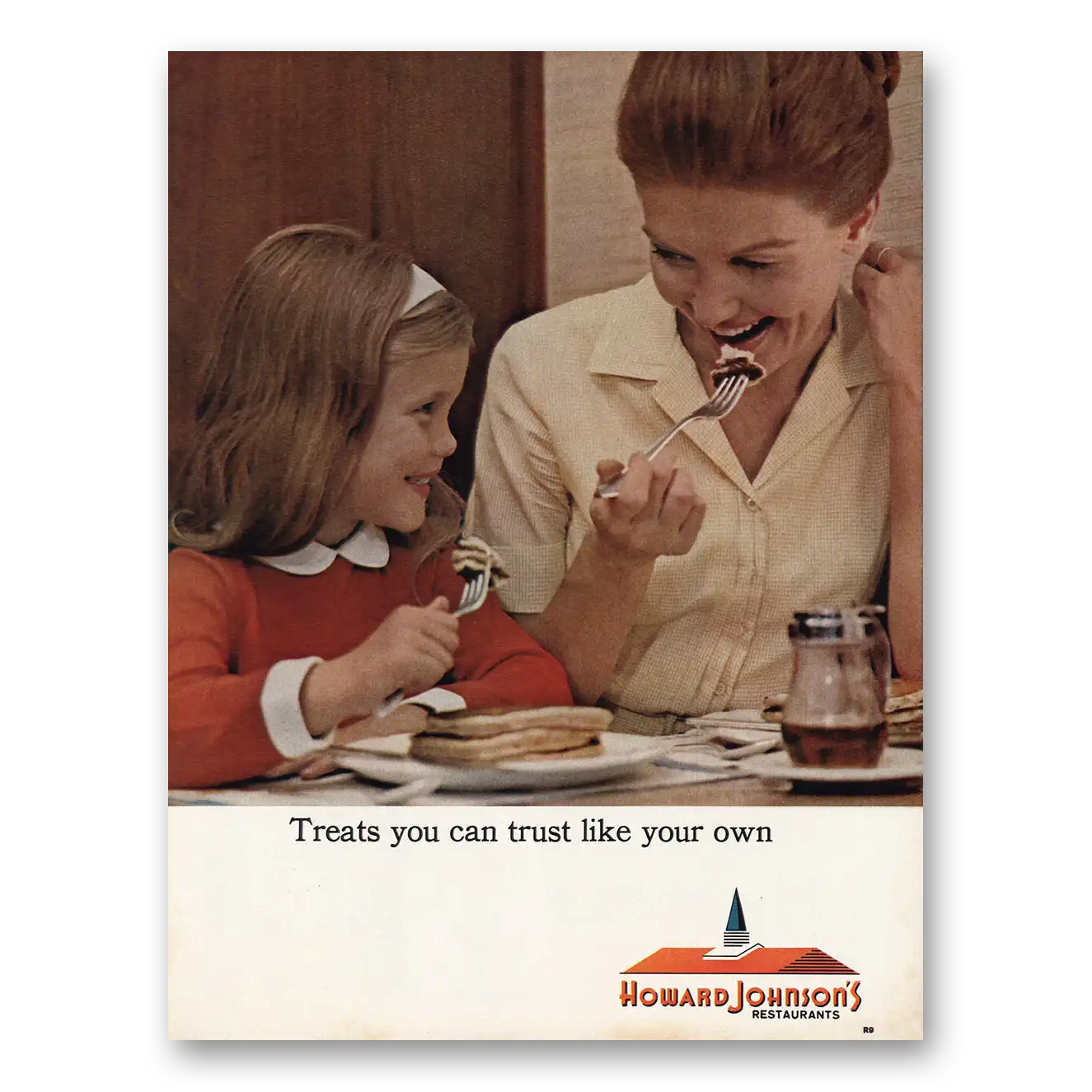 1966 Howard Johnson Treats You Can Trust Like Your Own Vintage Magazine Print Ad