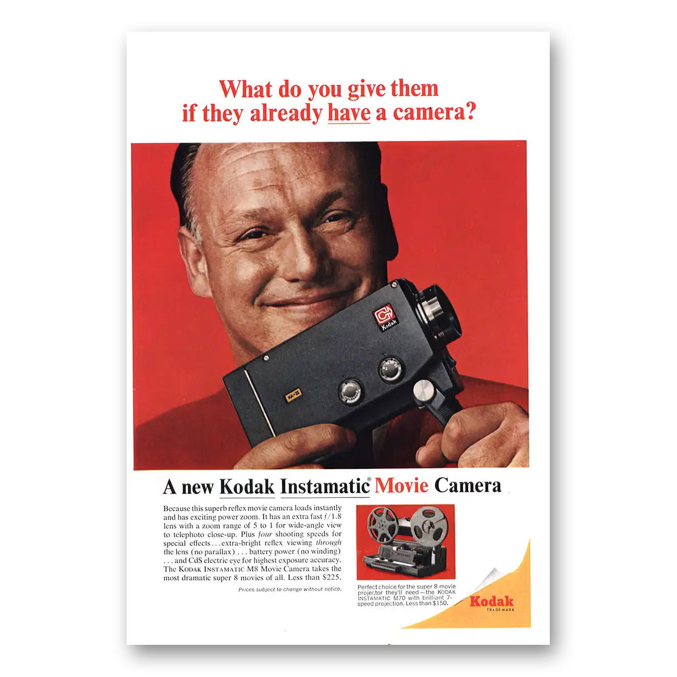 1966 Kodak Instamatic Camera What Do You Give Them Vintage Magazine Print Ad