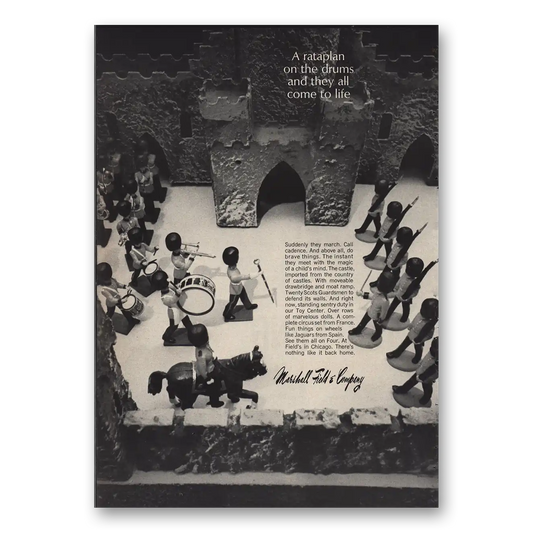 1966 Marshall Field Rataplan On the Drums Vintage Magazine Print Ad