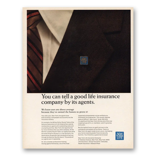 1966 New York Life Insurance Good Life Insurance Vintage Magazine Print Ad