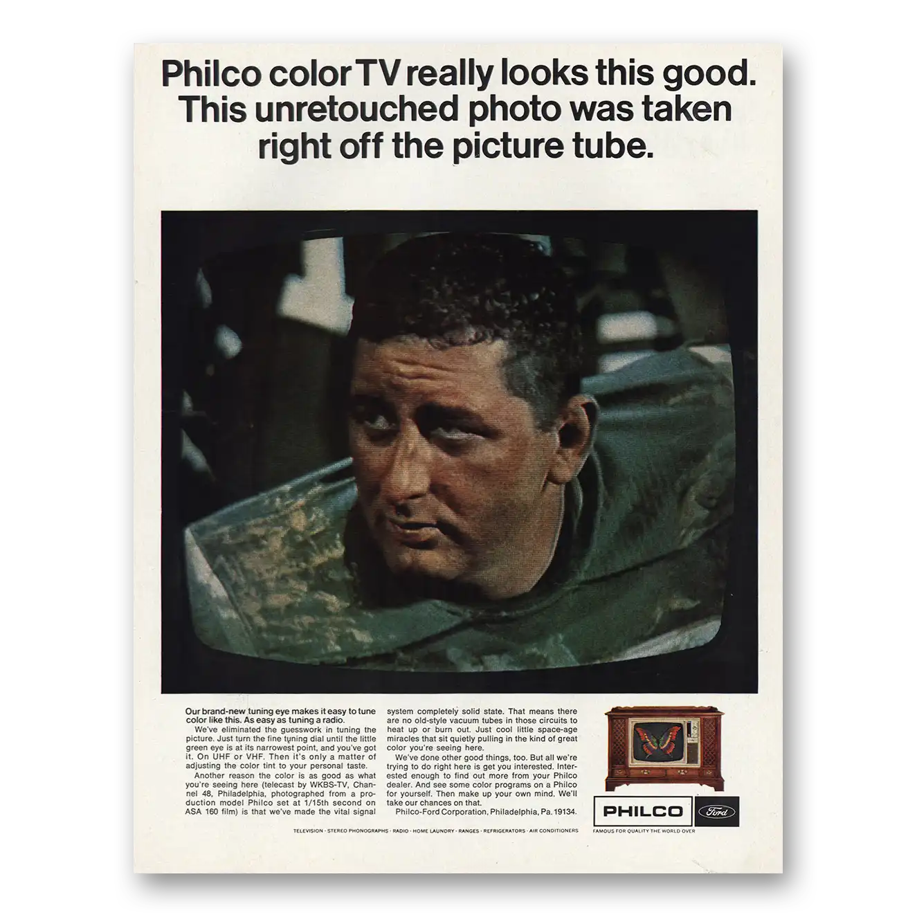 1966 Philco Television Really Looks This Good Vintage Magazine Print Ad