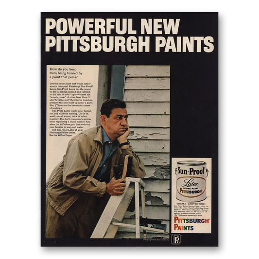 1966 Pittsburgh Paints Powerful New Pittsburgh Paints Vintage Magazine Print Ad