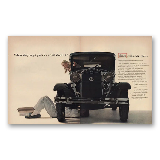 1966 Sears Parts 1931 Model A Vintage Magazine Print Ad