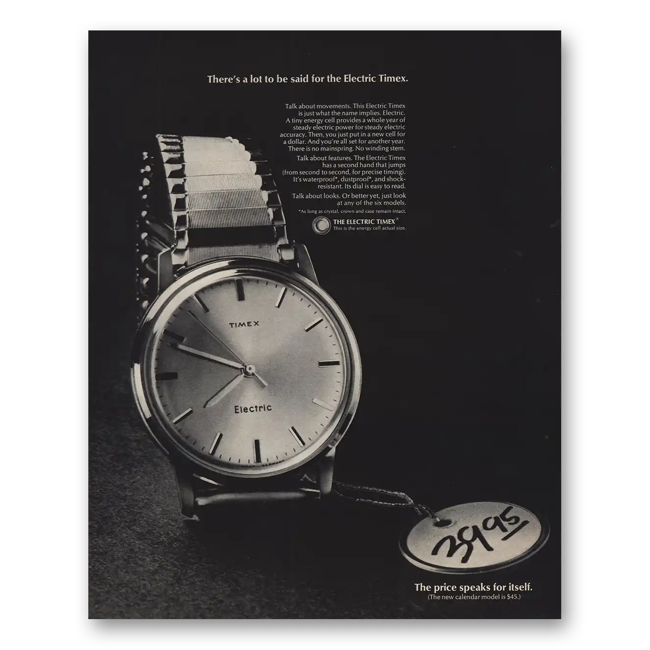 1966 Timex Watch Theres A Lot To Be Said Vintage Magazine Print Ad