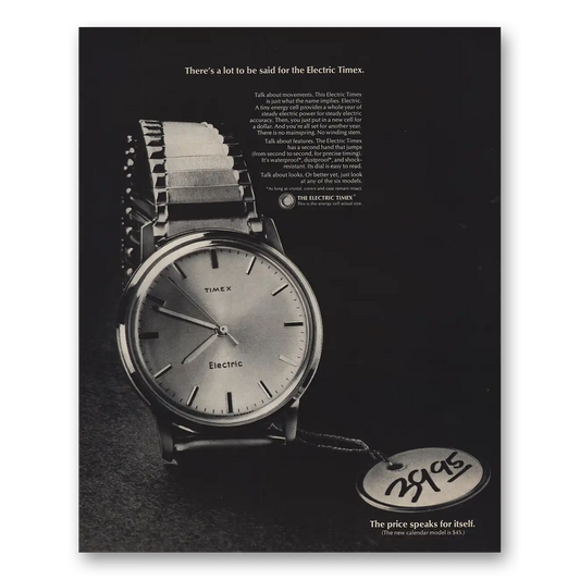 1966 Timex Watch Theres A Lot To Be Said Vintage Magazine Print Ad