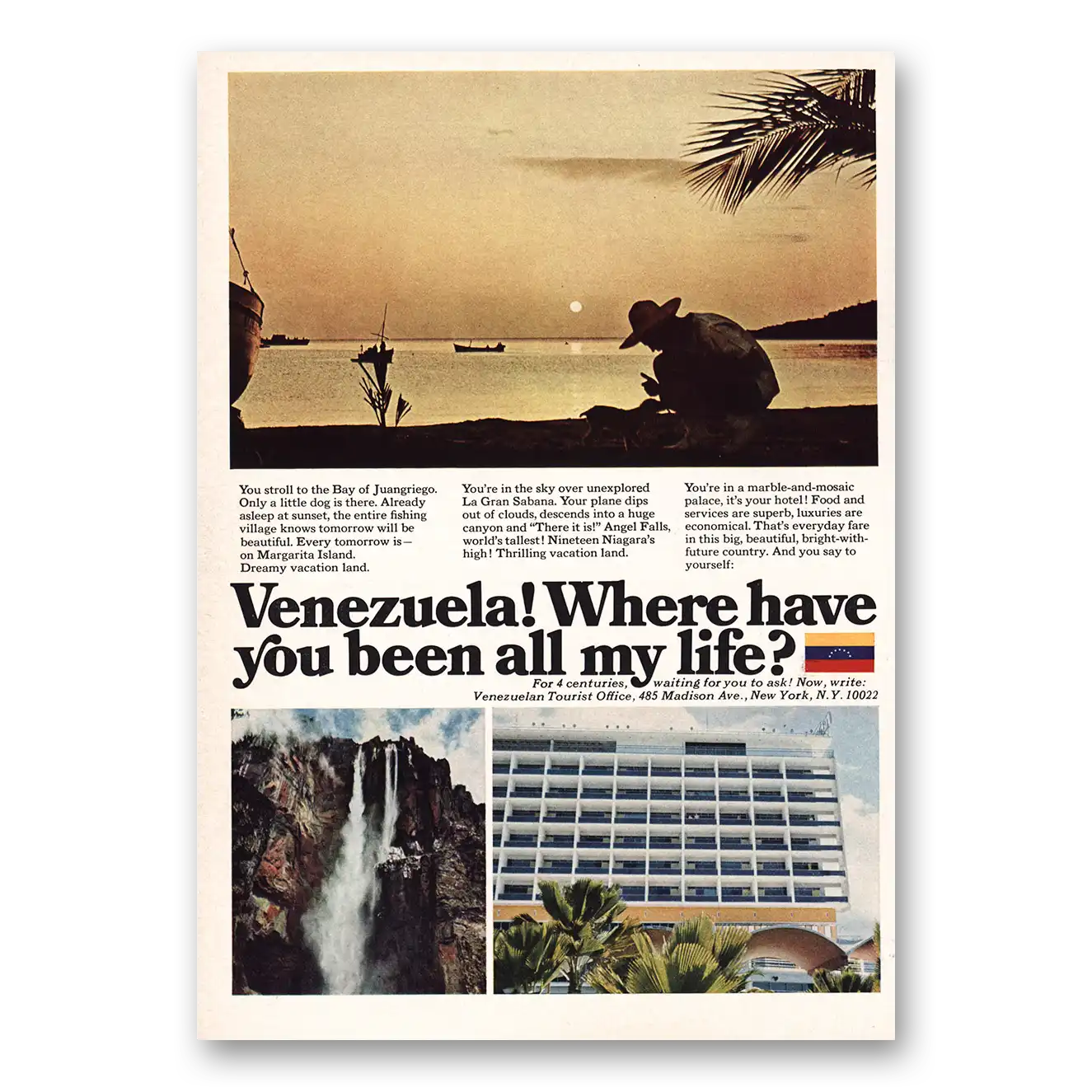 1966 Venezuela Where Have You Been All My Life Vintage Magazine Print Ad