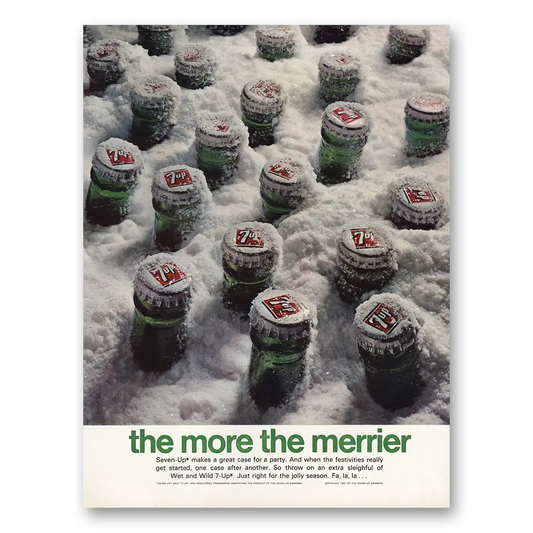 1967 7Up More the Merrier Vintage Magazine Print Ad