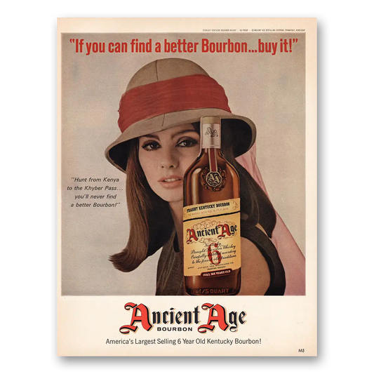 1967 Ancient Age Whiskey If You Can Find Better Bourbon Vintage Magazine Print Ad