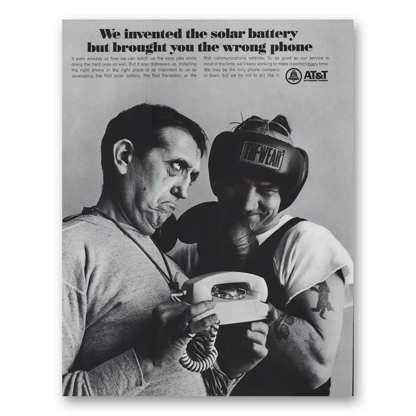 1967 AT&T We Invented the Solar Battery Vintage Magazine Print Ad