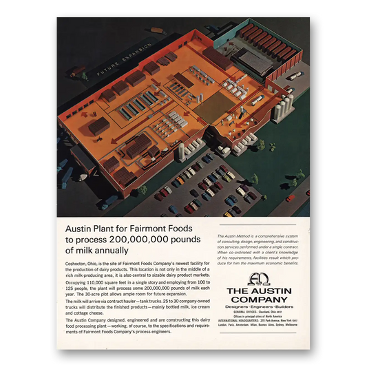 1967 Austin Company Fairmont Foods Vintage Magazine Print Ad