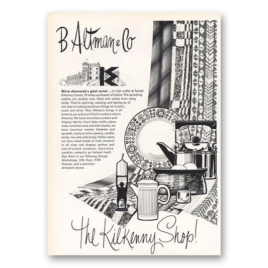 1967 B Altman The Kilkenny Shop Vintage Magazine Print Ad