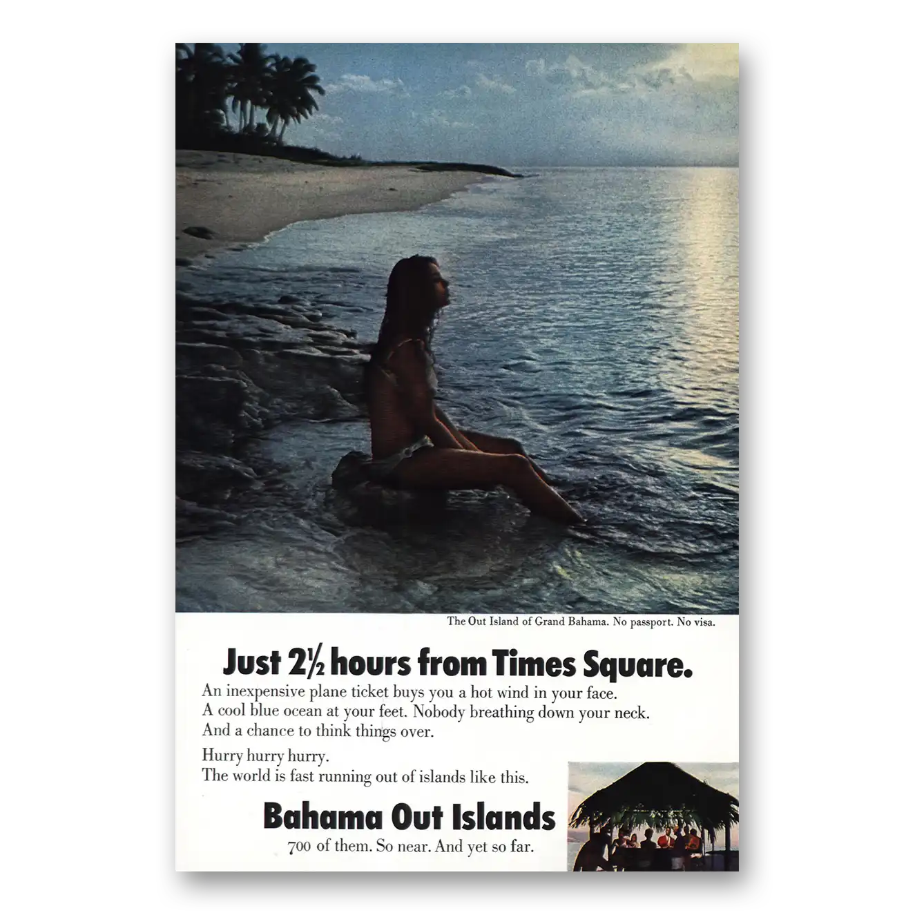 1967 Bahamas Out Islands Grand Bahama Vintage Magazine Print Ad