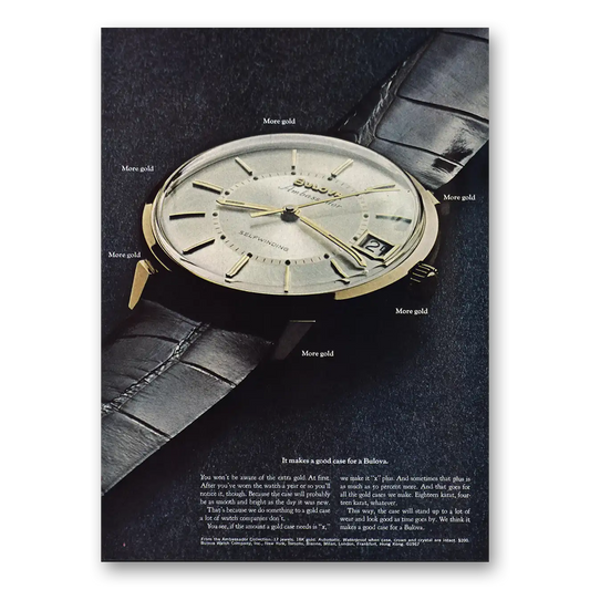 1967 Bulova Watch Makes a Good Case Vintage Magazine Print Ad