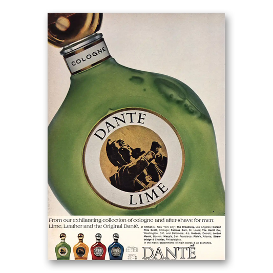 1967 Dante Exhilarating Collection Vintage Magazine Print Ad