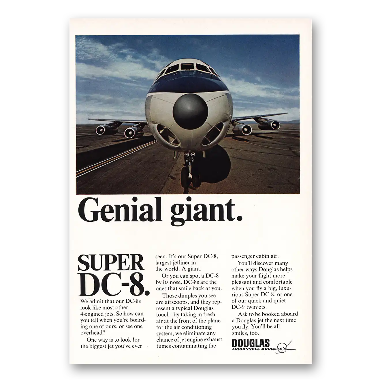 1967 Douglas Genial Giant Vintage Magazine Print Ad