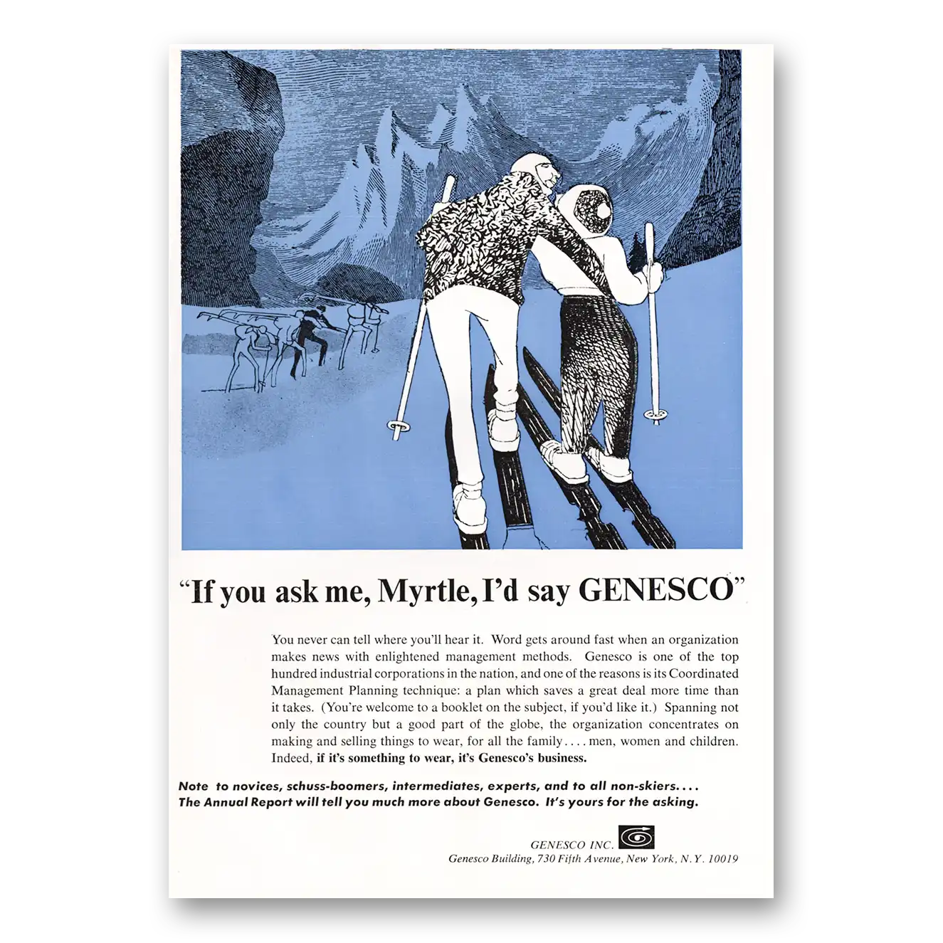 1967 Genesco You Ask Me Myrtle Vintage Magazine Print Ad