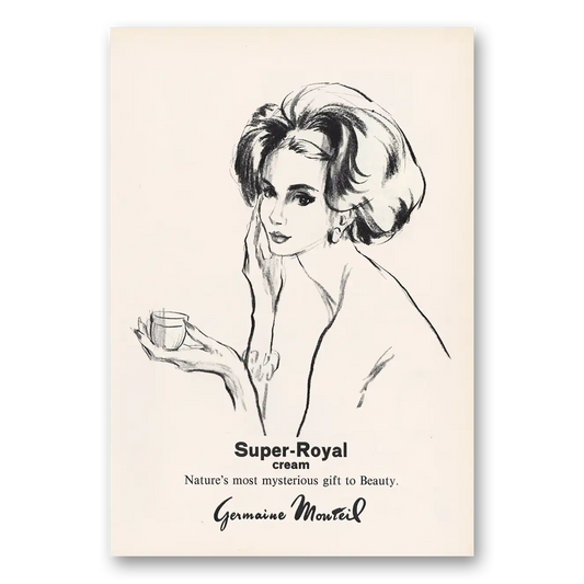 1967 Germaine Monteil Super Royal Cream Vintage Magazine Print Ad