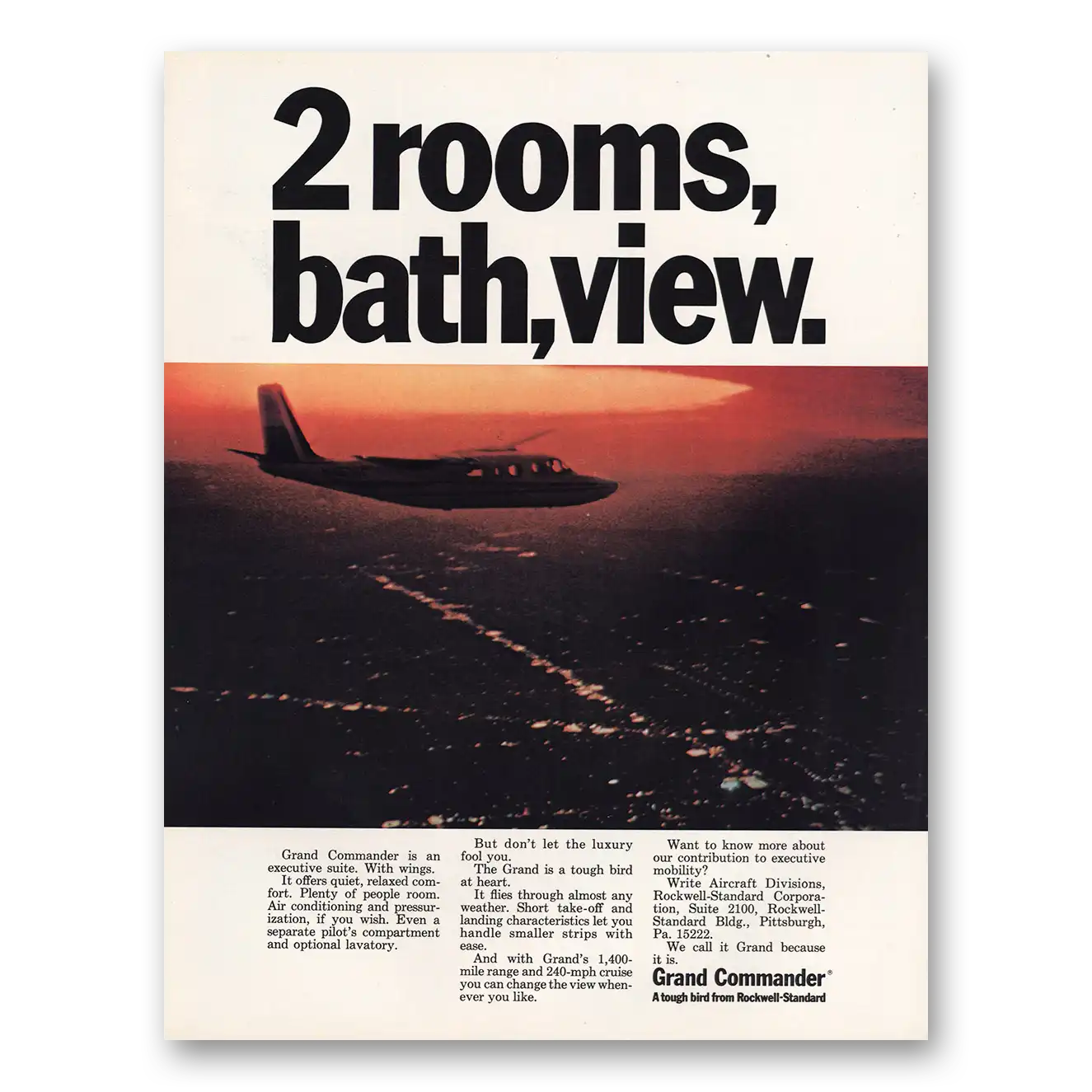 1967 Grand Commander 2 Rooms Bath View Vintage Magazine Print Ad