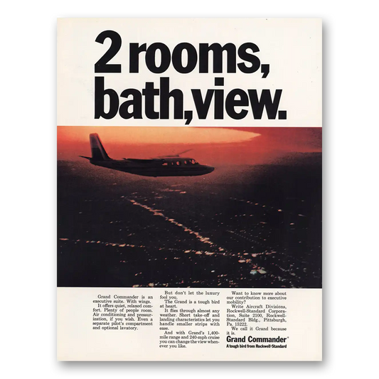 1967 Grand Commander 2 Rooms Bath View Vintage Magazine Print Ad