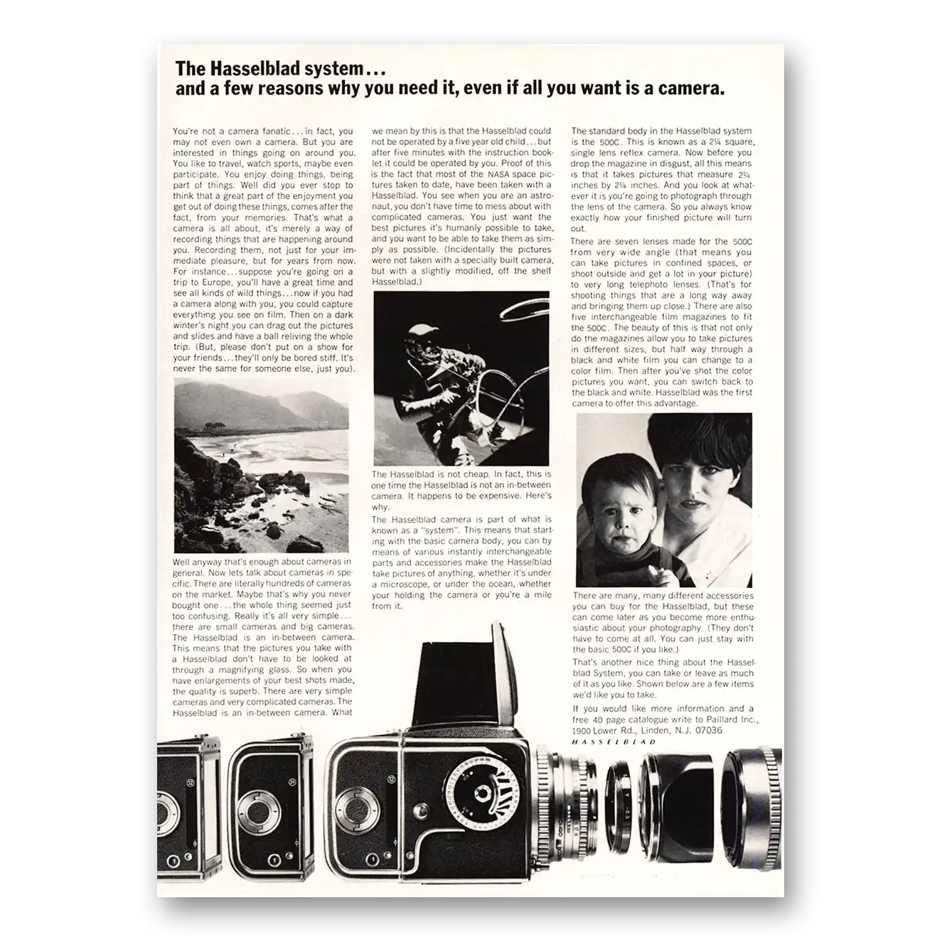 1967 Hasselblad Even If All You Want Is a Camera Vintage Magazine Print Ad