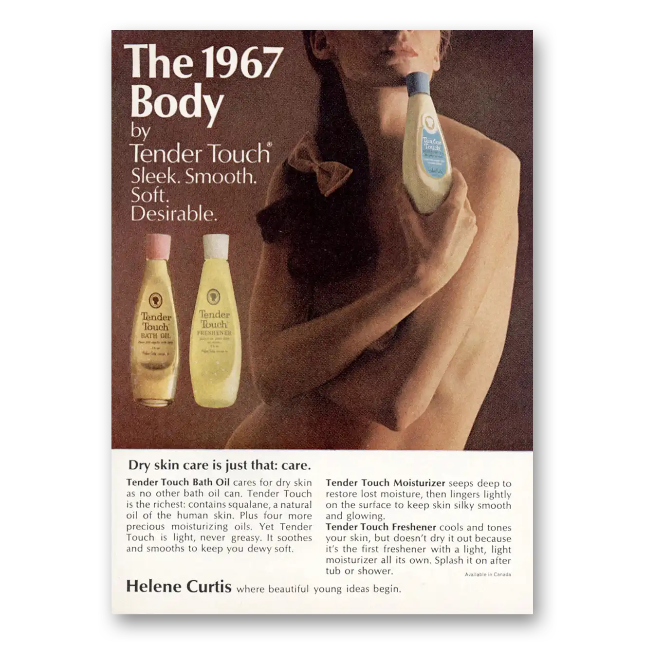 1967 Tender Touch Shampoo Body by Tender Touch Vintage Magazine Print Ad