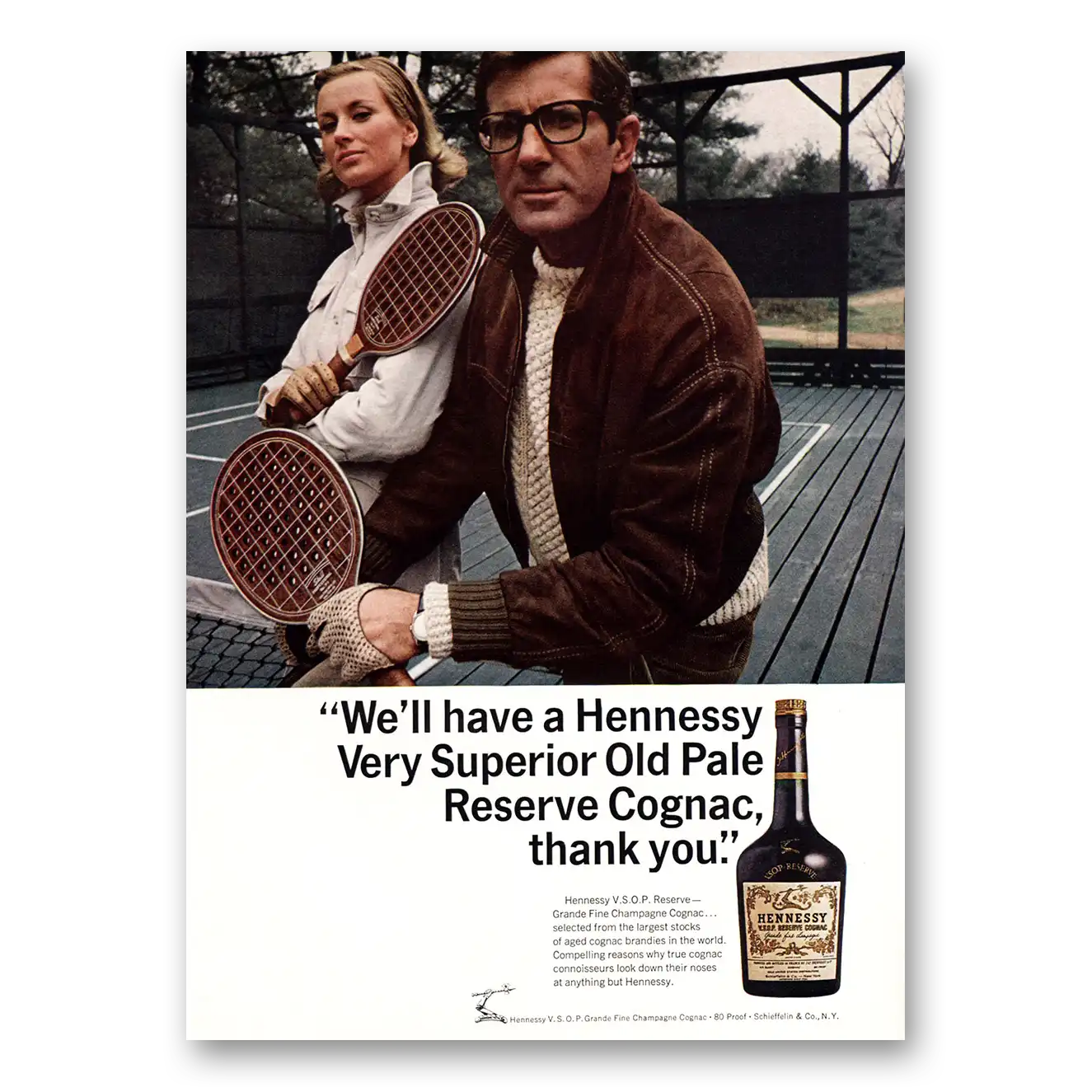 1967 Hennessy Cognac Very Superior Old Pale Reserve Cognac Vintage Magazine Print Ad