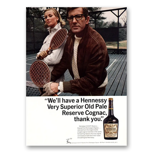 1967 Hennessy Cognac Very Superior Old Pale Reserve Cognac Vintage Magazine Print Ad