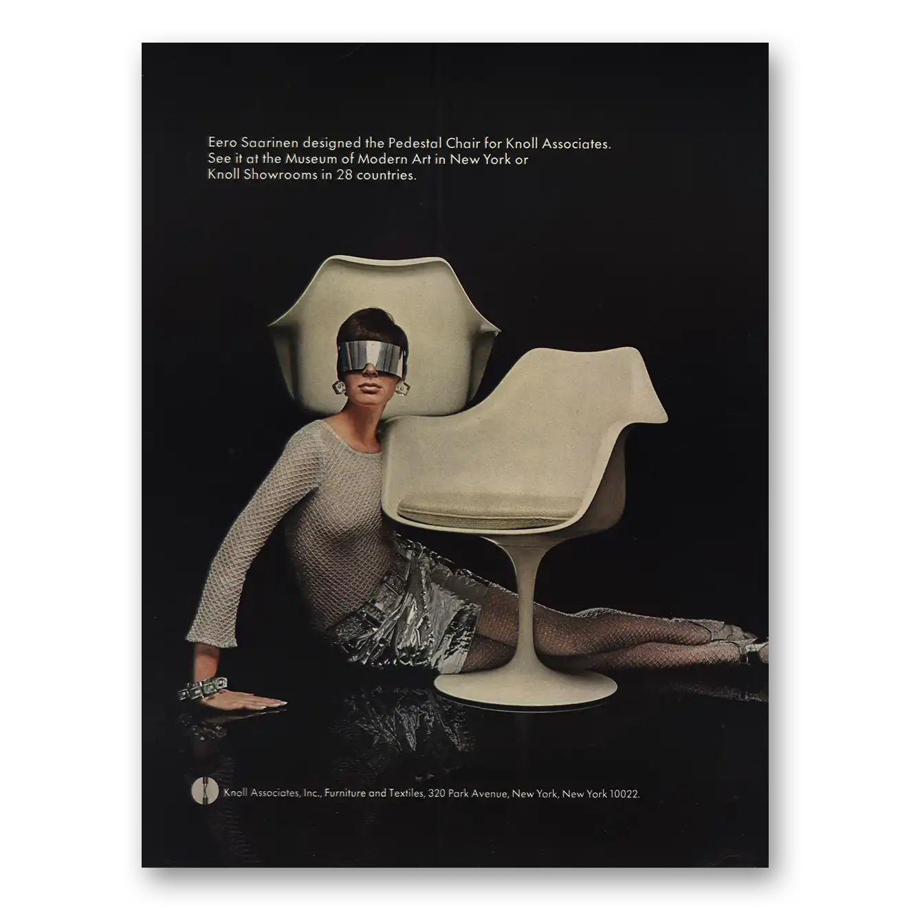 1967 Knoll Eero Saarinen Vintage Magazine Print Ad