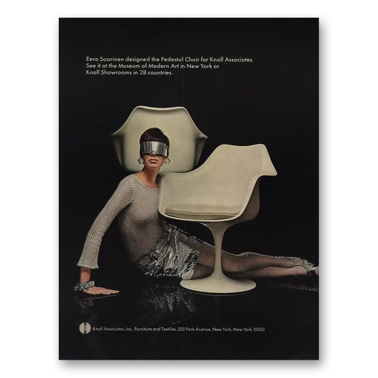 1967 Knoll Eero Saarinen Vintage Magazine Print Ad