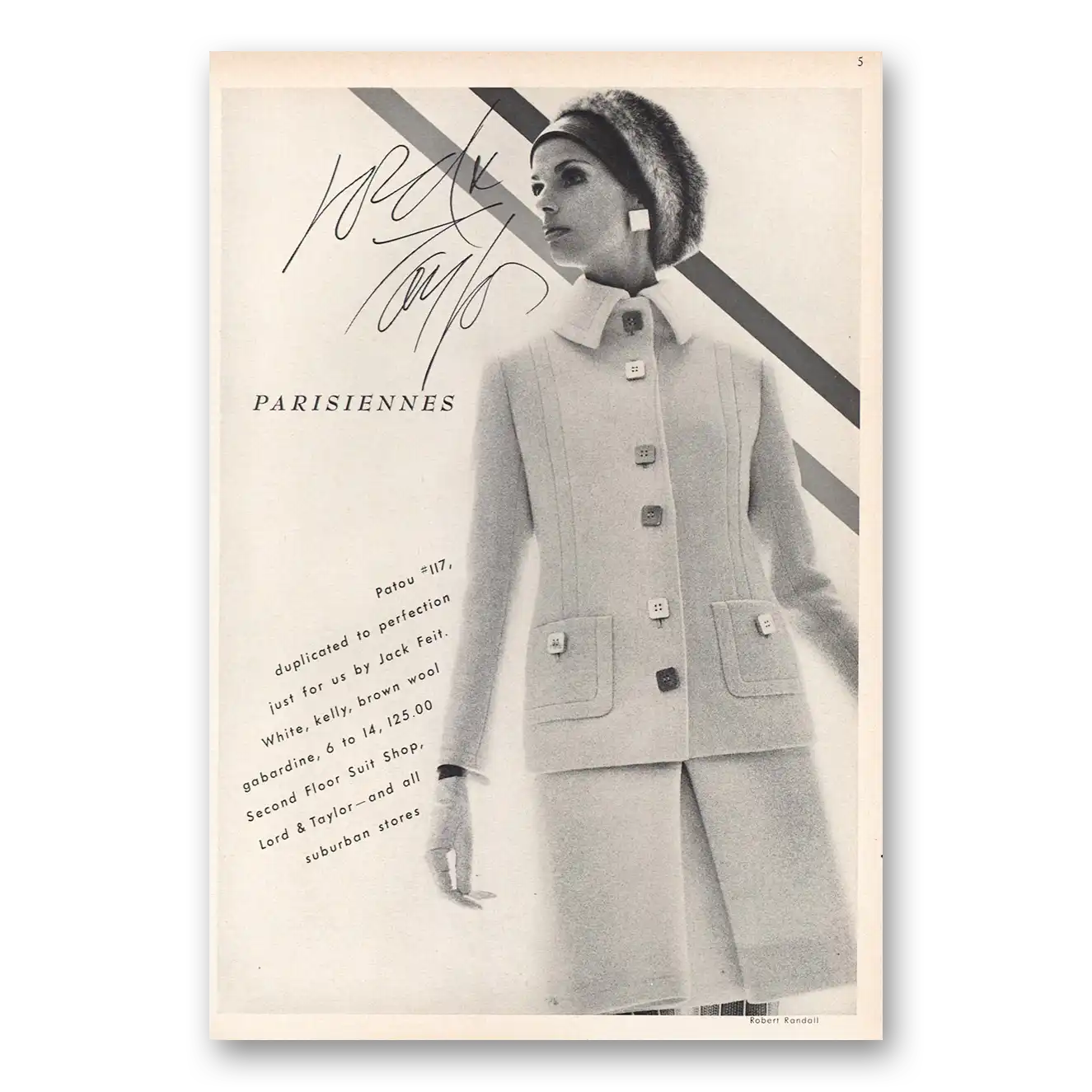 1967 Lord & Taylor Parisiennes Vintage Magazine Print Ad