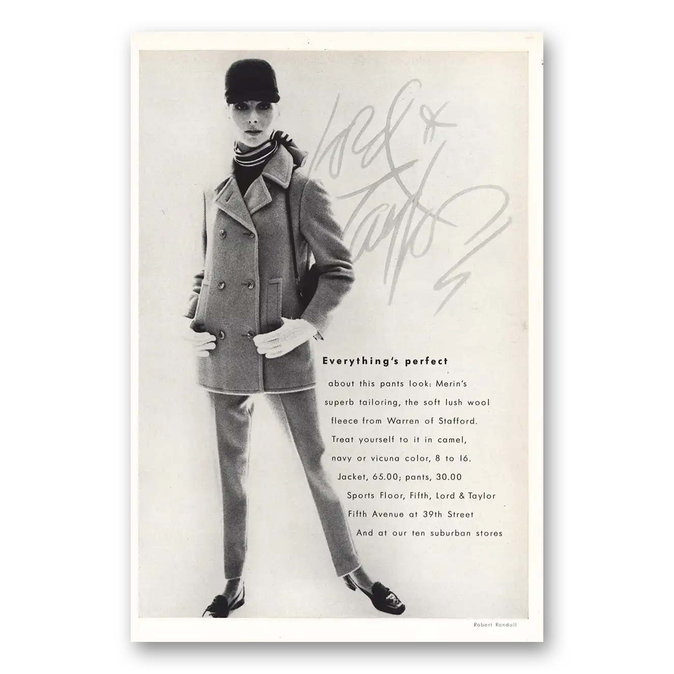 1967 Lord & Taylor Everythings Perfect Merin Vintage Magazine Print Ad