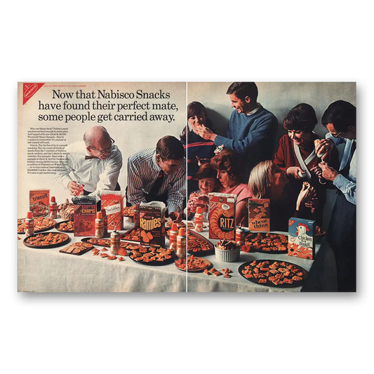 1967 Nabisco Some People Get Carried Away Vintage Magazine Print Ad