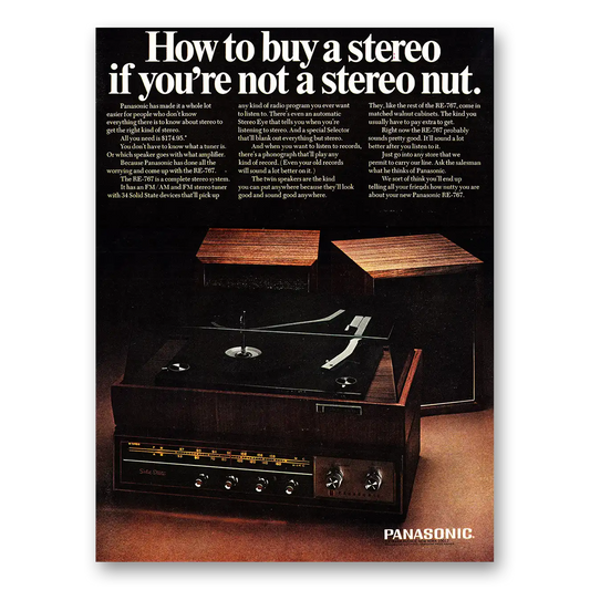 1967 Panasonic Stereo Stereo Nut Vintage Magazine Print Ad