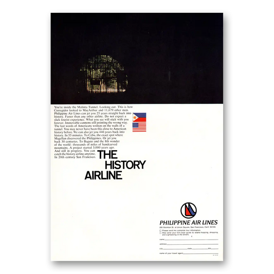 1967 Philippine Airlines History Airline Vintage Magazine Print Ad