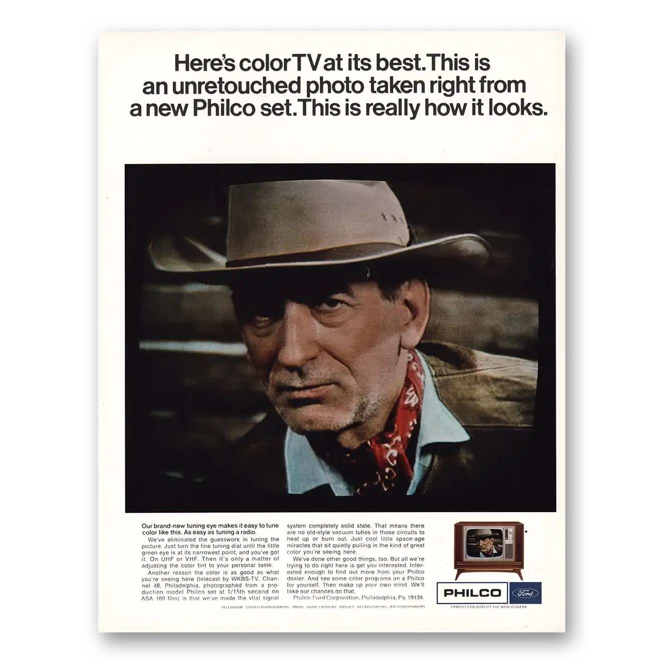 1967 Philco Television Color TV At Its Best Vintage Magazine Print Ad