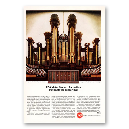 1967 RCA Victor Stereo Rivals the Concert Hall Vintage Magazine Print Ad