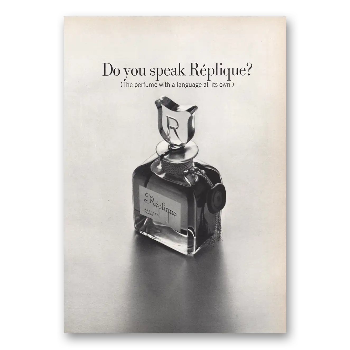 1967 Replique Perfume Do You Speak Replique Vintage Magazine Print Ad