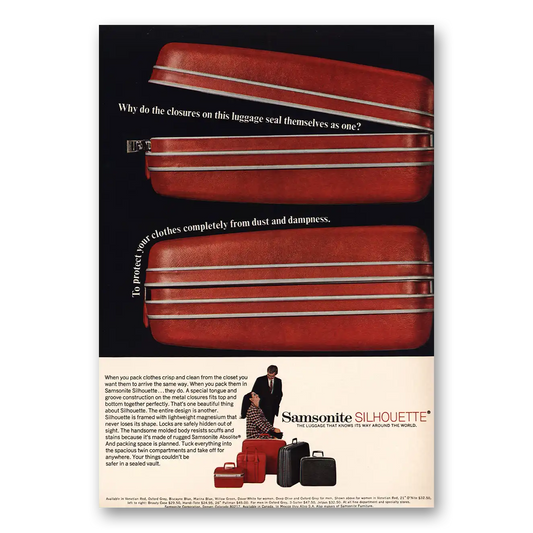 1967 Samsonite Closures On This Luggage Vintage Magazine Print Ad