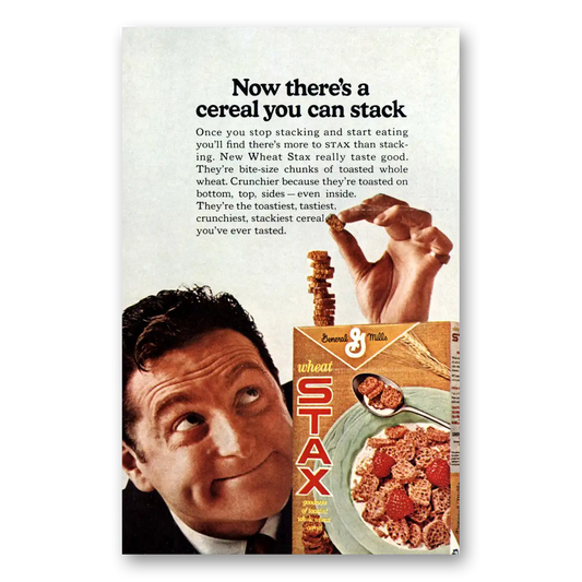 1966 Stax Cereal You Can Stack Vintage Magazine Print Ad