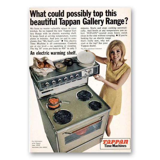 1967 Tappan Range Top This Beautiful Tappan Gallery Range Vintage Magazine Print Ad