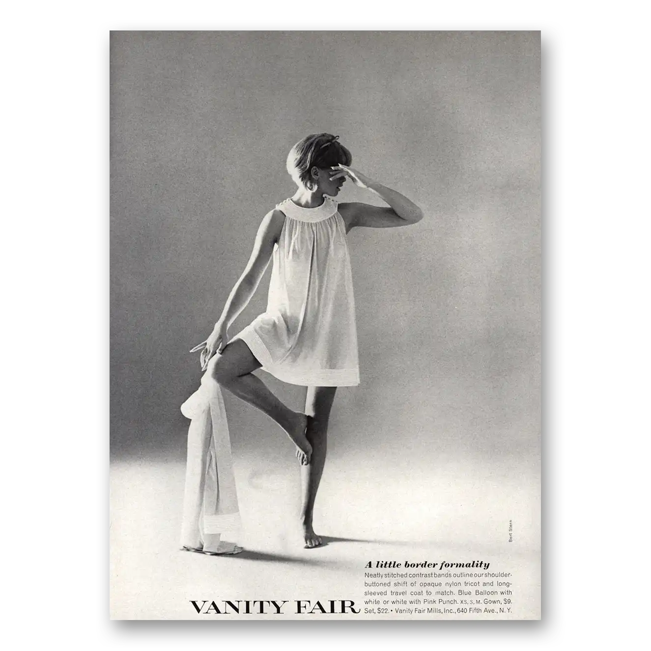 1967 Vanity Fair Undergarments Little Border Formality Vintage Magazine Print Ad